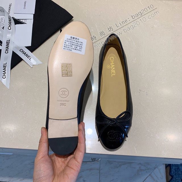 Chanel女鞋 香奈兒頂級芭蕾舞鞋 Chanel羊皮舒適平底鞋  naq1068